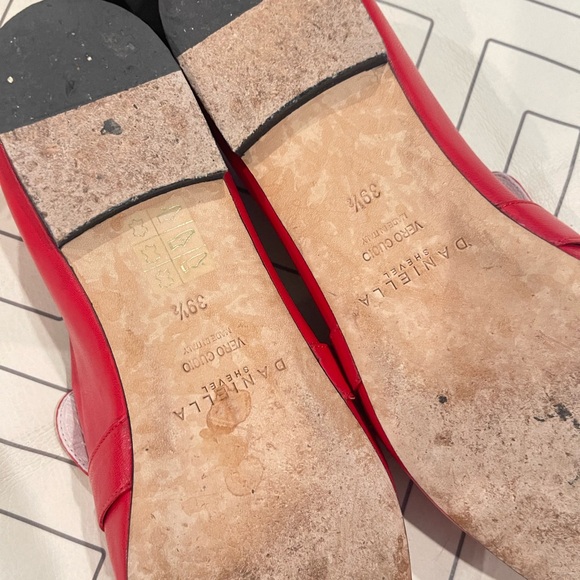 Daniella Shevel Red Leather Loafers - Picture 10 of 15